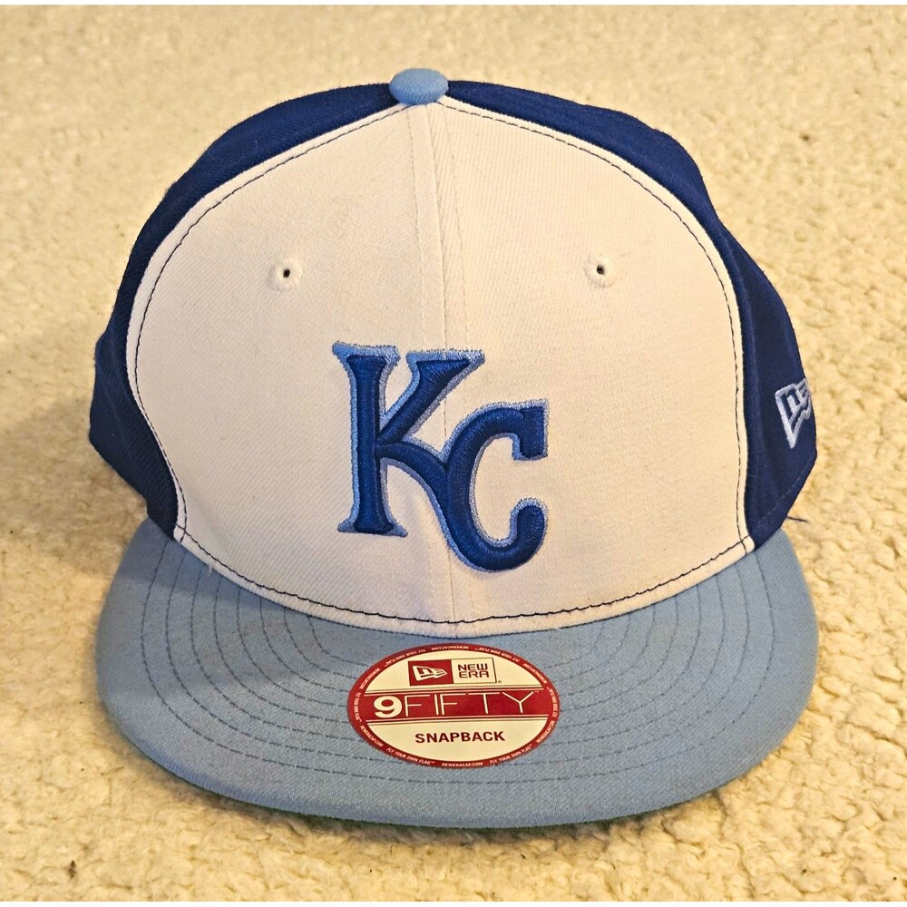 New Era 9FIFTY Kansas City Royals Hat Snapback Green Bottom Blue Navy White